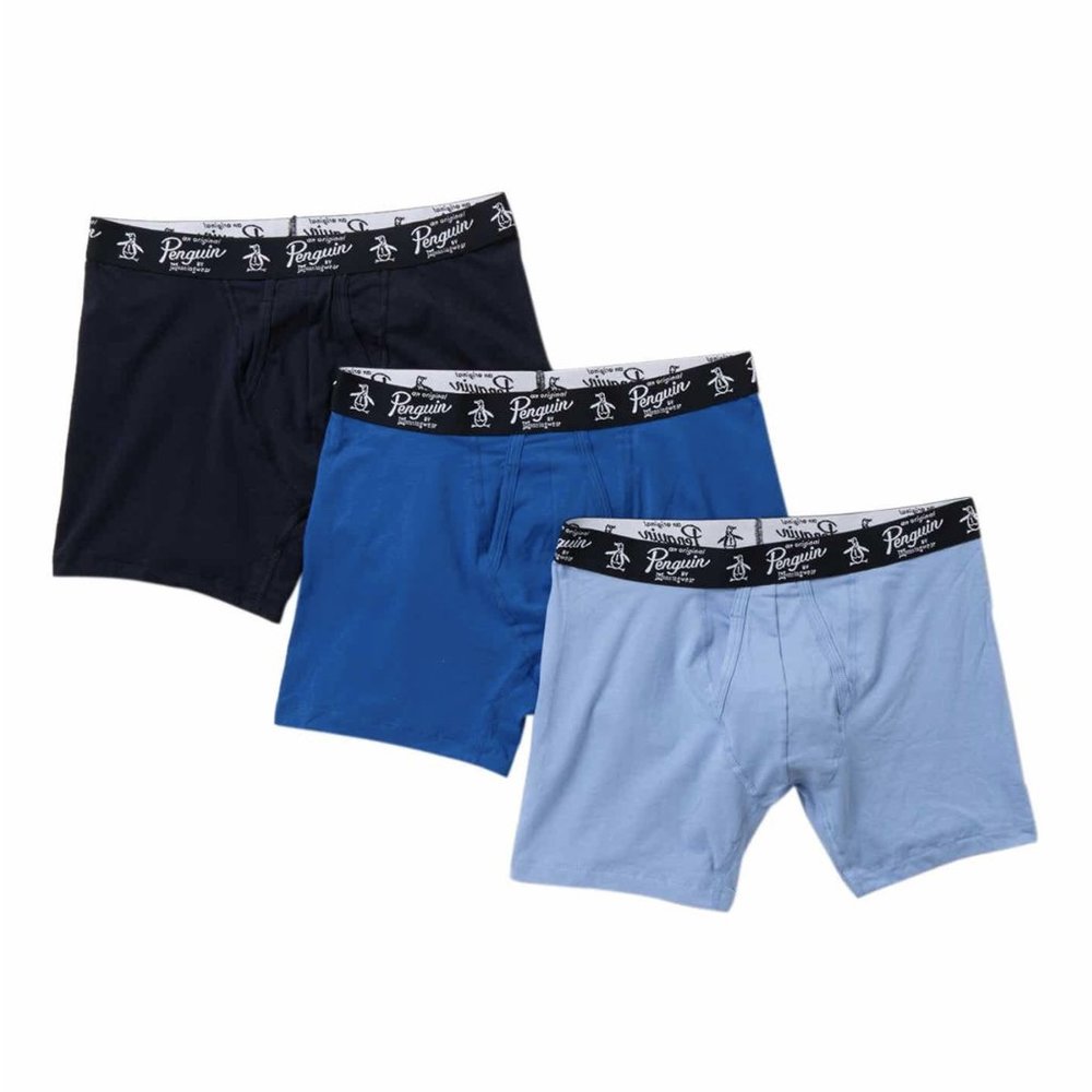 Original Penguin Cotton Stretch Knit Boxer Briefs